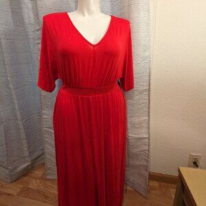New York & Co bright red dress - Size L *NWT*